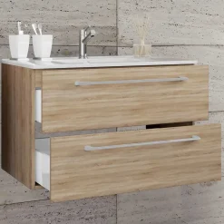 Waschtisch-Konsole mit Waschbecken - Caleena