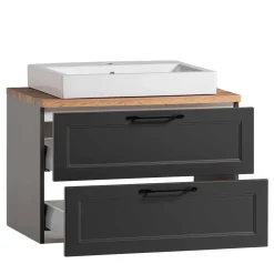 Waschtischkonsole und Spiegelschrank Set - Novelya (zweiteilig)