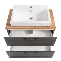 Waschtischkonsole und Spiegelschrank Set - Novelya (zweiteilig)