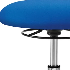 Webstoff Arbeitsdrehhocker in Blau - Lindos