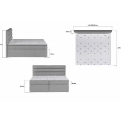 Webstoff Boxbett in Magenta - Kitchin