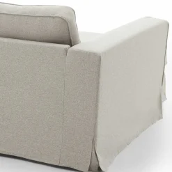 Webstoff Ecksofa in Hellgrau - Coisma