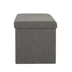 Webstoff Sitztruhe in Anthrazit - Toscana (6er Set)