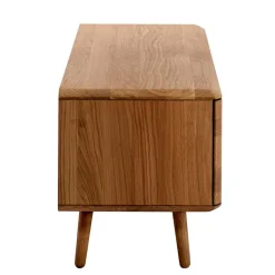 Weiß geöltes TV Board aus Eiche Massivholz - Bakaras