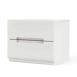 Weiß lackierte Nachtkommode Cantabria aus massiver Buche