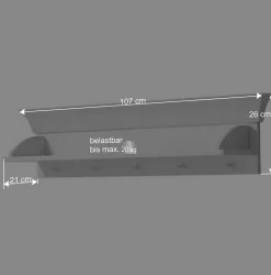Weiß lackiertes Wandboard aus Kiefernholz - Satumare