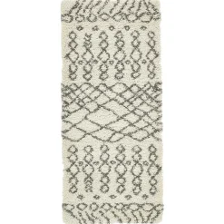 Weicher Hochflor Läufer Teppich gemustert - Zyrafete