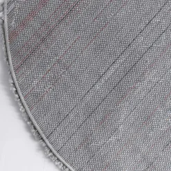 Weicher Hochflor Teppich in Grau und Creme - Vuturava