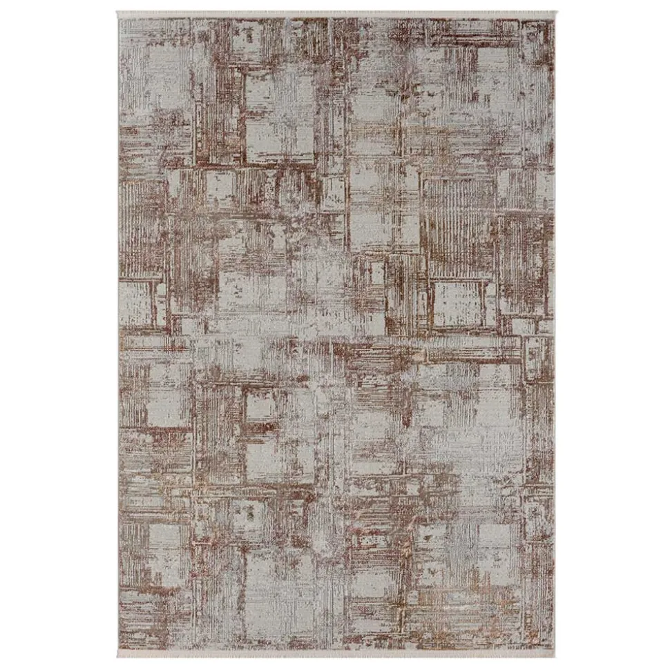 Weicher Kurzflor Teppich mit Vintage Optik - Stick