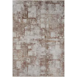 Weicher Kurzflor Teppich mit Vintage Optik - Stick