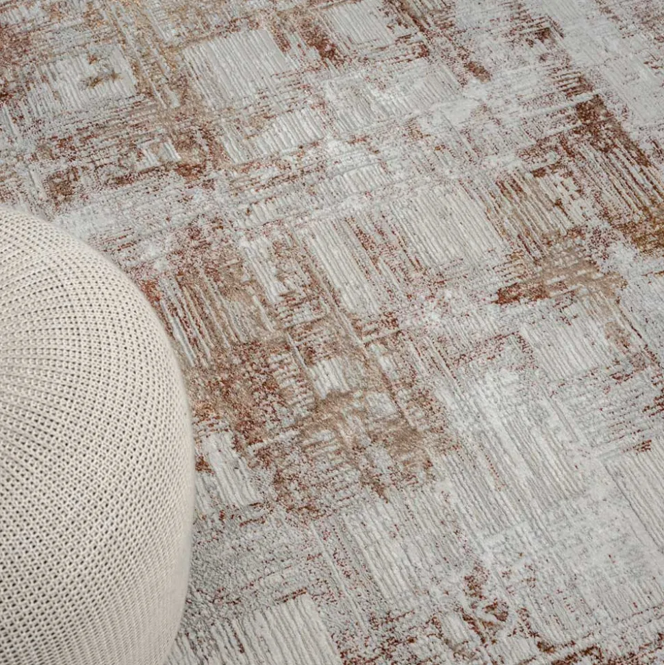 Weicher Kurzflor Teppich mit Vintage Optik - Stick