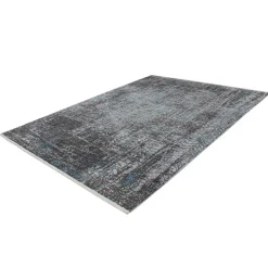 Weicher Teppich in Grau und Türkis - Serena