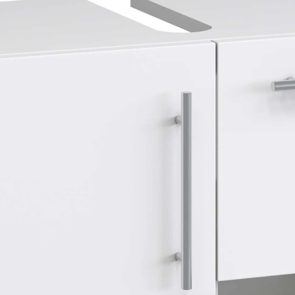 Weiße Badmöbel Kombi Set - Sua (vierteilig)