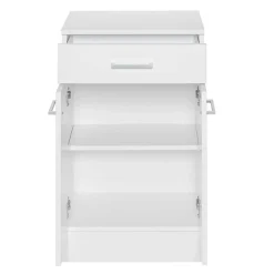 Weiße Badmöbel Kombi zum Aufstellen - Skiranov (vierteilig)