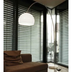 Weiße Bogenlampe höhenverstellbar - Marisa