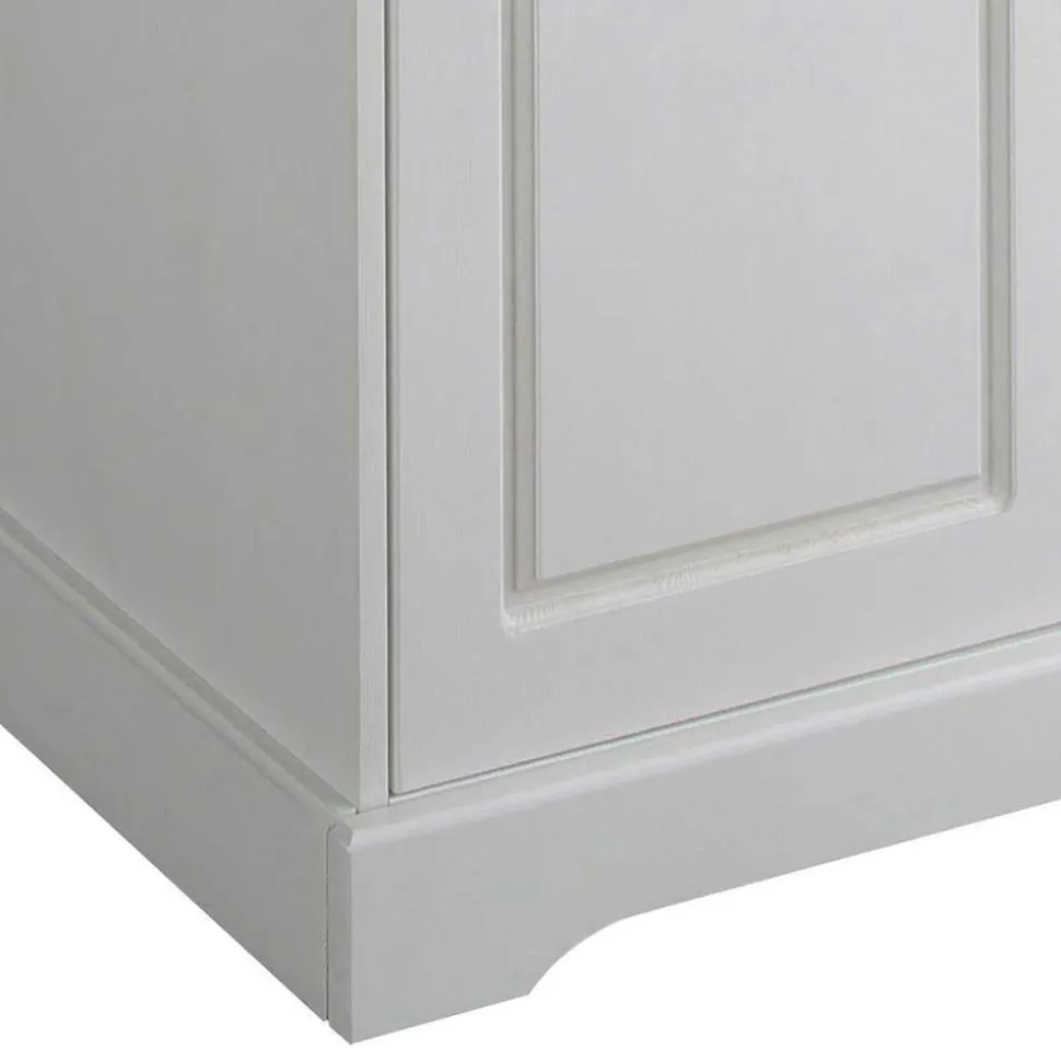 Weiße Flurmöbel im Landhausstil - Vesrav (dreiteilig)