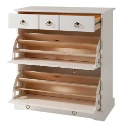 Weiße Flurmöbel im Landhausstil - Vesrav (dreiteilig)