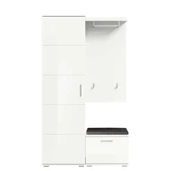 Weiße Garderobenmöbel aus Holzwerkstoff - Rugova