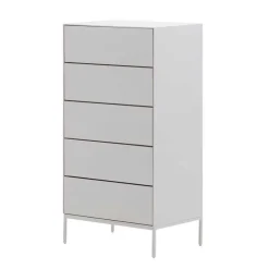 Weiße Hochkommode mit Bodenfreiheit - Dresconio