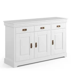 Weiße Kombi-Kommode im Landhausstil - Presto