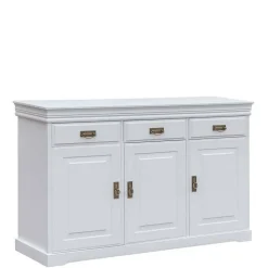 Weiße Kombi-Kommode im Landhausstil - Presto
