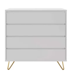 Weiße Kommode mit niedrigen Haarnadel Beinen - Vair