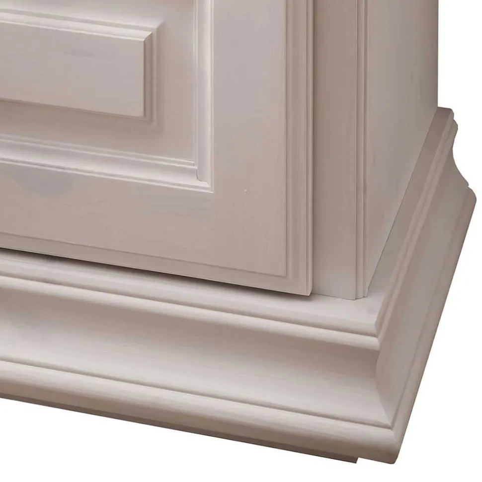 Weiße Nachtkommode im Country Style - Beato