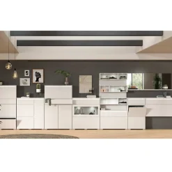 Weiße Schuhkommode mit Schublade & Schuhklappe - Dany