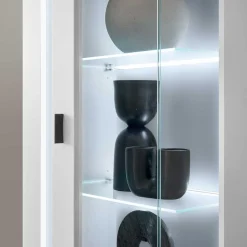 Weiße TV Anbauwand Möbelset - Tirol (vierteilig)