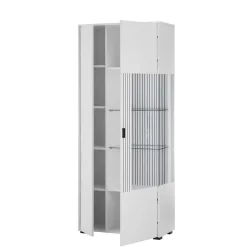 Weiße Vitrine fürs Wohnzimmer - Dualkos