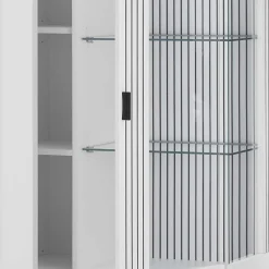 Weiße Vitrine fürs Wohnzimmer - Dualkos