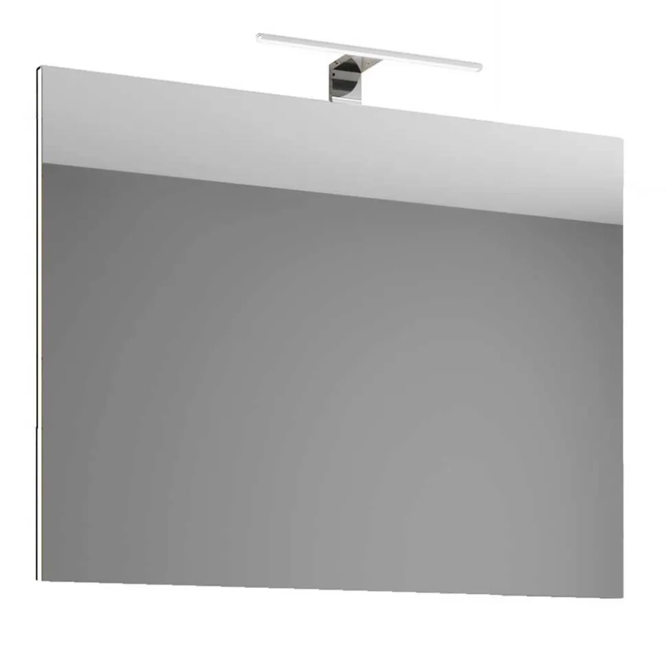 Weiße Waschtischkonsole & Spiegel - Ipsum (zweiteilig)