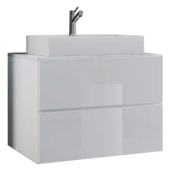 Weiße Waschtisch-Konsole fürs Bad - Hillary