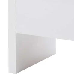 Weiße Wohnraum Bank mit Schubladen - Nusenia