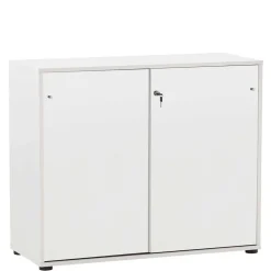 Weißer Aktenschrank mit sieben Fächern - Empire