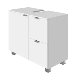 Weißer Bad Unterschrank für Waschbecken - Jendrics