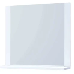 Weißer Badezimmerspiegel mit Ablage - Hillary