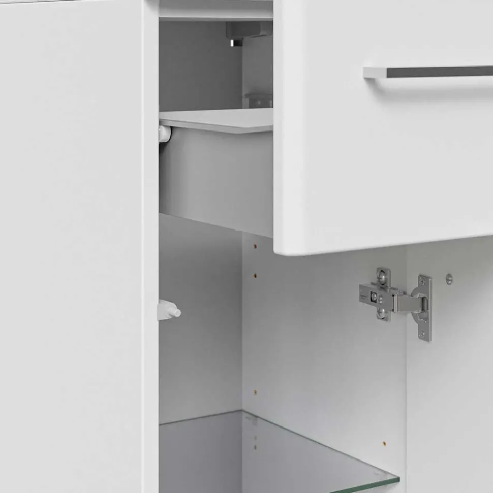 Weißer Bad-Unterschrank für Wandmontage - Bahare