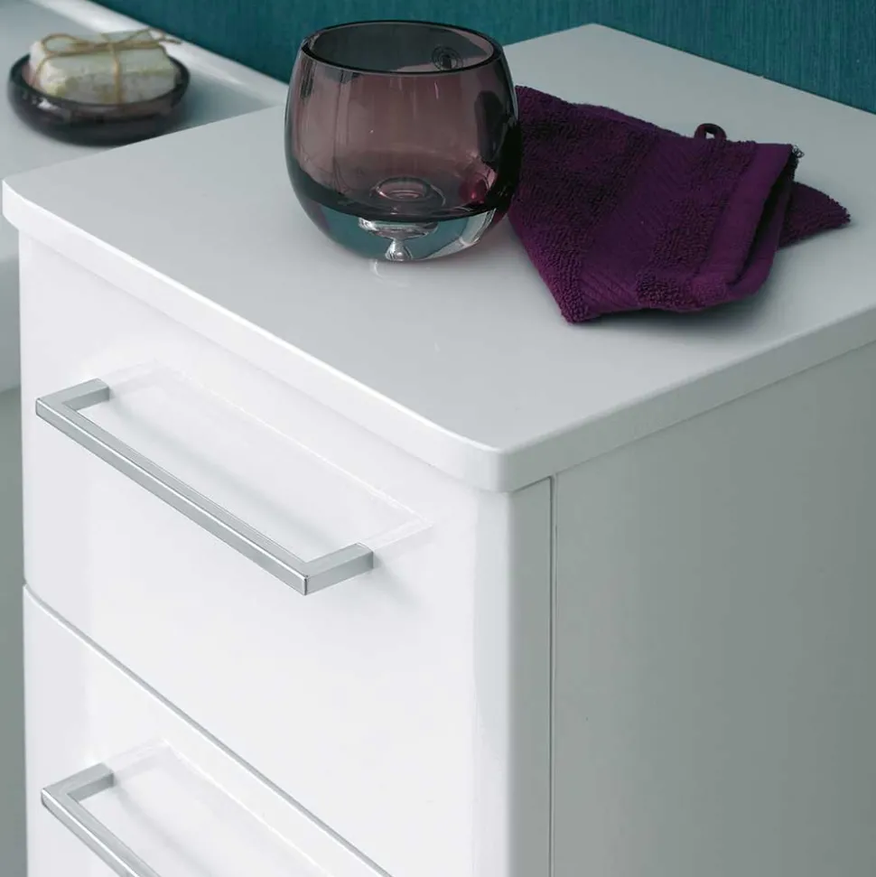 Weißer Bad-Unterschrank für Wandmontage - Bahare