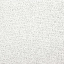 Weißer Boucle Hocker mit Stauraum - Francara
