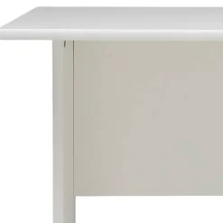 Weißer Bürotisch mit Knieraumblende - Radiassu
