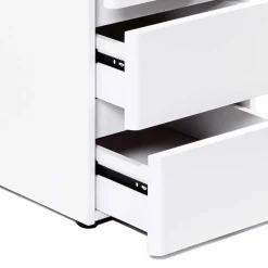 Weißer Computer-Schreibtisch Aragon mit viel Stauraum