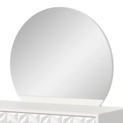 Weißer Design-Schminktisch mit Spiegel - Ustabo