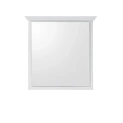 Weißer Flurspiegel im Landhausstil - Chelles