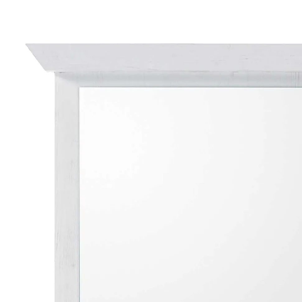 Weißer Flurspiegel im Landhausstil - Chelles