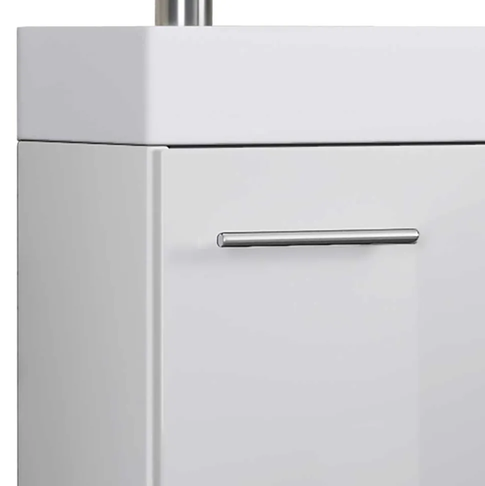 Weißer Gästewaschtisch für Wandmontage - Vulcanos