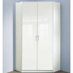 Weißer Kleiderschrank für die Ecke - Venture