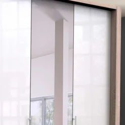 Weißer Kleiderschrank mit Spiegel mittig - Bosays