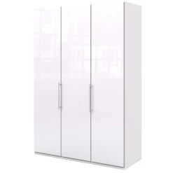 Weißer Kleiderschrank mit 150 cm Breite - Dolienca