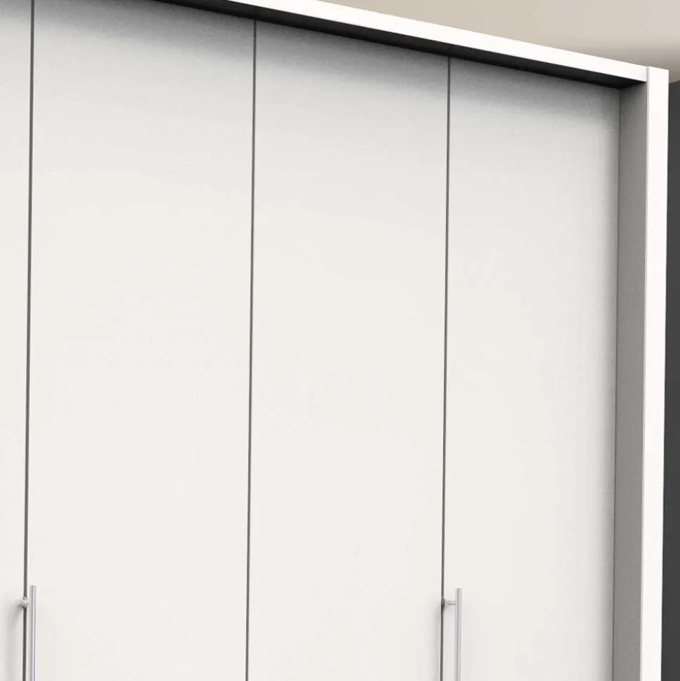 Weißer Kombi-Kleiderschrank mit acht Schubladen - Donpiave